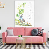 Call to Me Scripture Inspiration California Quail  Leinwanddruck (Insitu (Wohnzimmer))