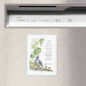 Call to Me Scripture Inspiration California Quail  Magnet (In Situ (Geschirrspüler))