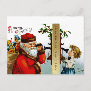 Call to Santa Feiertagspostkarte