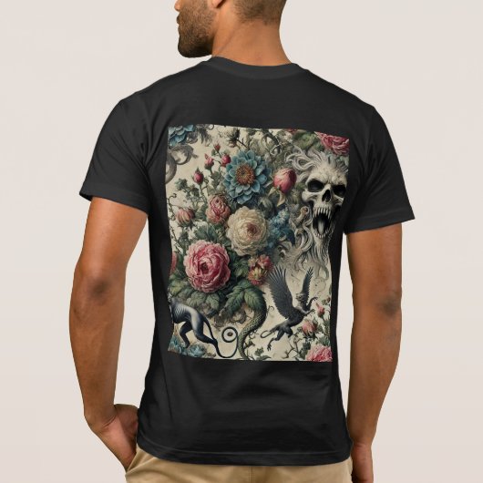 Call to the Night Gallery – Gothic Wearable Art T-Shirt (Rückseite)