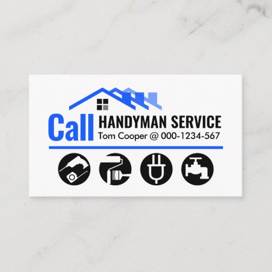 Call Zuhause Handyman Service Visitenkarte (Vorderseite)