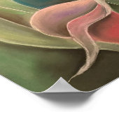 Calla Abstract Wall Art | Modern Botanical  Poster (Ecke)