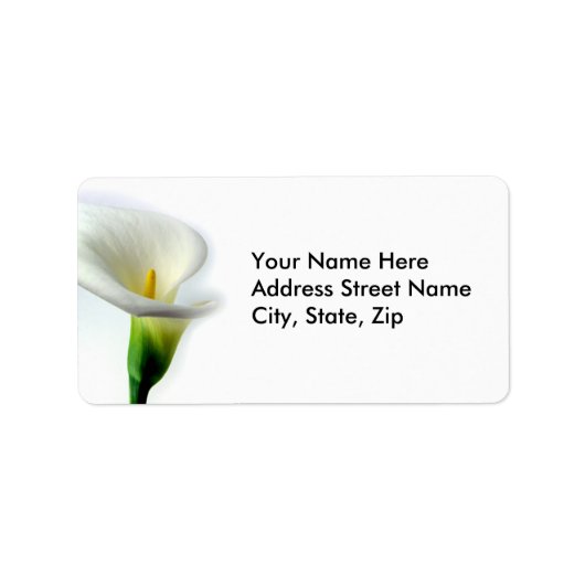 Calla Adressaufkleber (Vorne)