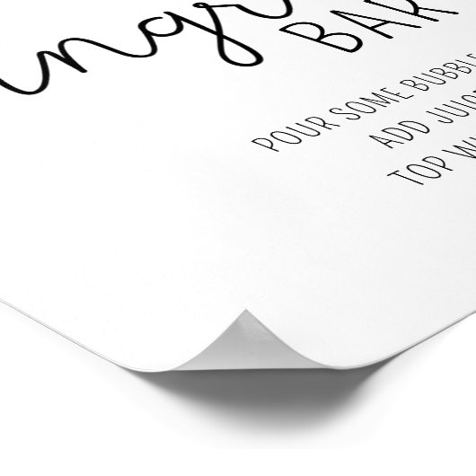 Calla and eucalyptus - Sangria Bar poster (Ecke)