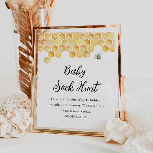 CALLA Baby Sock Hunt Baby Duschgel Spielzeichen Poster