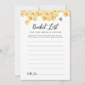 CALLA Beauty Bucket List Brautparty Game Card Einladung (Vorderseite)