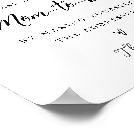 CALLA Bee Address the Envelope Sign Poster (Ecke)