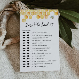 CALLA Bee Guess, der sagte, es Brautparty Game