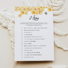 CALLA Bee I Spy Wedding Game Card Einladung