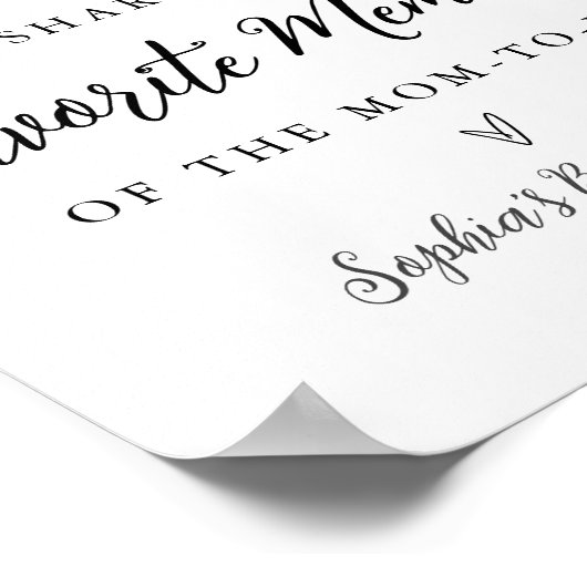 CALLA Bee Lieblings-Memory-Baby-Duschgel Poster (Ecke)