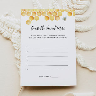 CALLA Bee rät die Sweet Mess Game Card Einladung