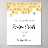 CALLA Bee Recipe Card Signature - Ihr Rezept Verla Poster (Vorne)