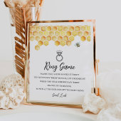 CALLA Bee Ring Game Say Bride Sign Poster