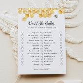 CALLA Bee Wäre sie eher Brautparty Game Card Einladung