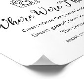 CALLA Bee Wo waren sie Brautparty Game Sign Poster (Ecke)