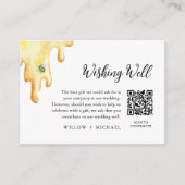 CALLA Biene wünscht sich gut, Flitterwochen-QR-Kar Begleitkarte (Vorderseite)