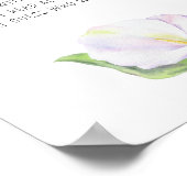 Calla Blume - Erinnerungen mit dem Brautposter Poster (Ecke)
