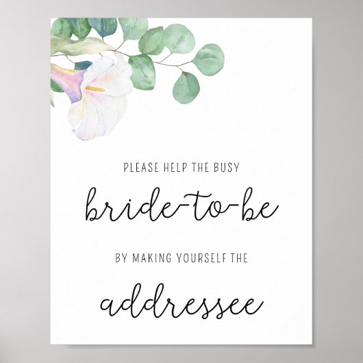 Calla Blume - Helfen Sie dem geschäftigen Brautadr Poster (Vorne)