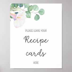 Calla Blume - Ihr Rezept hier Plakat