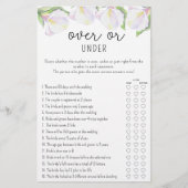 Calla Blume - Over oder Under Brautparty (Vorderseite)