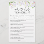 Calla Blume - Was hat der Bräutigam zu Brautspiel (Vorderseite)