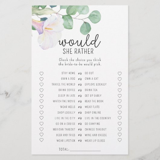 Calla Blume - Würde sie lieber Brautparty spielen (Vorderseite)