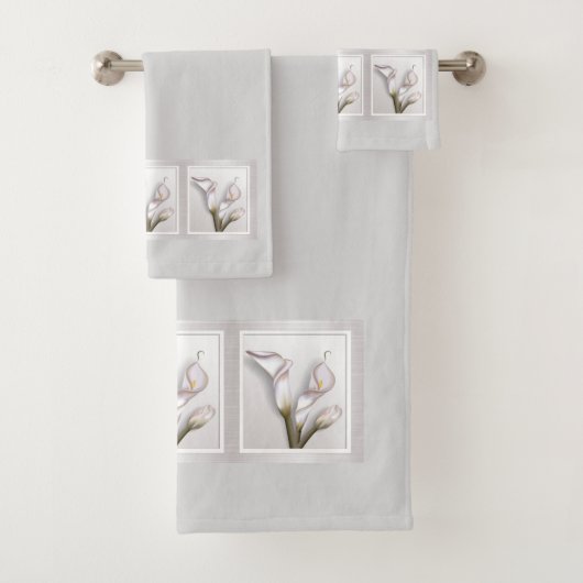 Calla Bouquet Badhandtuch Set (Insitu)