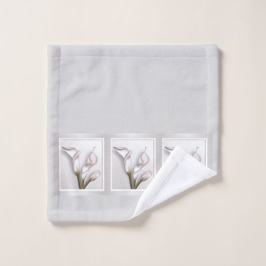Calla Bouquet Badhandtuch Set (Waschlappen)