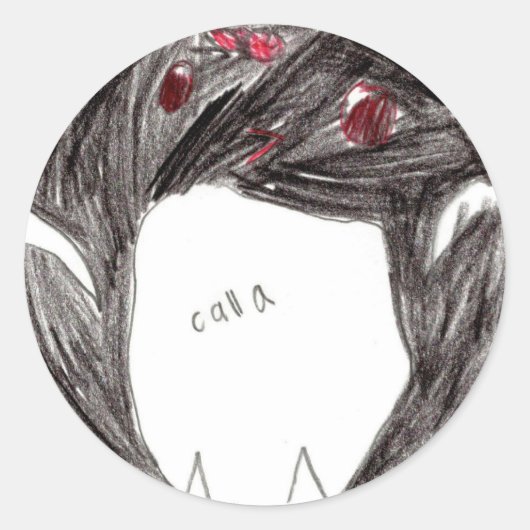 Calla: Circle Sticker (Vorderseite)