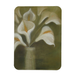 Calla geschnitten Blume in einem vase künstlerisch Magnet