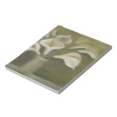 Calla geschnitten Blume in einem vase künstlerisch Notizblock (Rotiert)