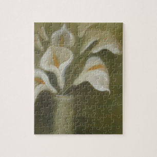 Calla geschnitten Blume in einem vase künstlerisch Puzzle