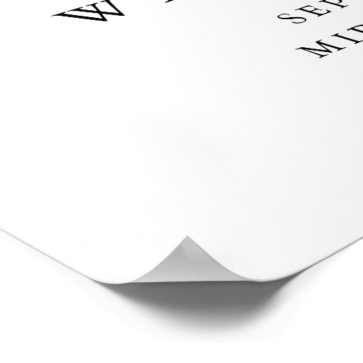 CALLA Honey Bee Baby Dusche Willkommen Poster (Ecke)