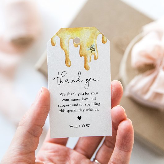 CALLA Honey Bee Favor Tag Geschenkanhänger