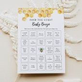 CALLA Honey Bee Finde die Guest Baby Bingo Card Einladung