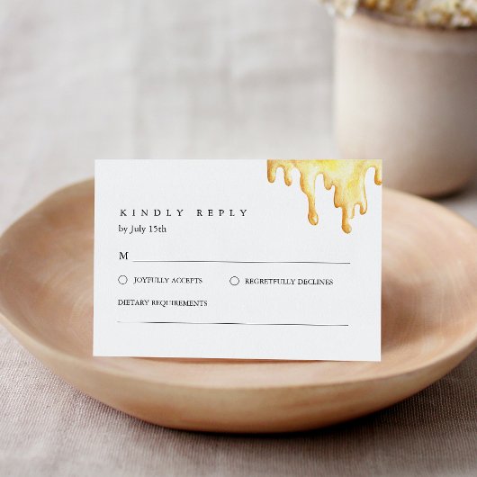 CALLA Honey Bee RSVP Card Begleitkarte