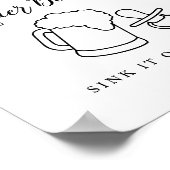 CALLA Honey Bee Schnuller Beer Pong Poster (Ecke)