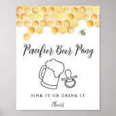 CALLA Honey Bee Schnuller Beer Pong Poster (Vorne)
