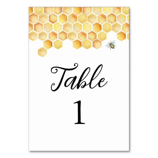CALLA Honey Bee Tischnummer 3.5 x 5 (Vorderseite)
