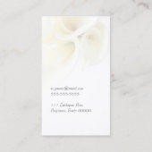 Calla ist mit Textraum verbunden Visitenkarte (Rückseite)