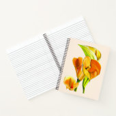 Calla liblütig Aquarellblüte Notizblock (Innenseite)