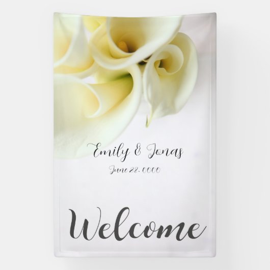 Calla lickt mit Textraum Banner (Vertikal)
