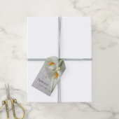 Calla liegt mit Platz für Text Geschenkanhänger (Mit Garn)