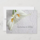 Calla liegt mit Platz für Text Save The Date (Rückseite)