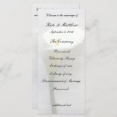 Calla Lilie auf alter Handschrift Programm (Vorne/Hinten)