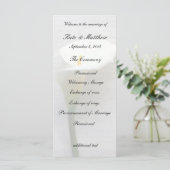 Calla Lilie auf alter Handschrift Programm (Stehend Vorderseite)