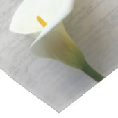 Calla Lilie auf Handschrift Tischläufer (Ecke)