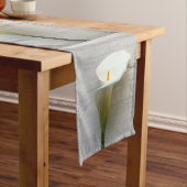 Calla Lilie auf Handschrift Tischläufer (Beispiel)