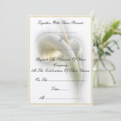 Calla-Lilie - Einladung (Stehend Vorderseite)