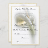 Calla-Lilie - Einladung (Vorne/Hinten)